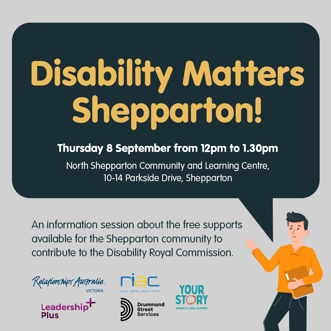 Disability Matters Shepparton information poster