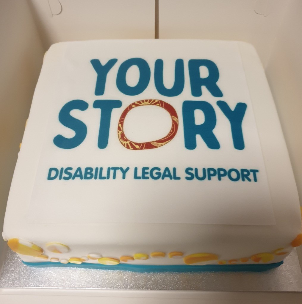 Picture of Your Story Disability Legal Support celebration cake