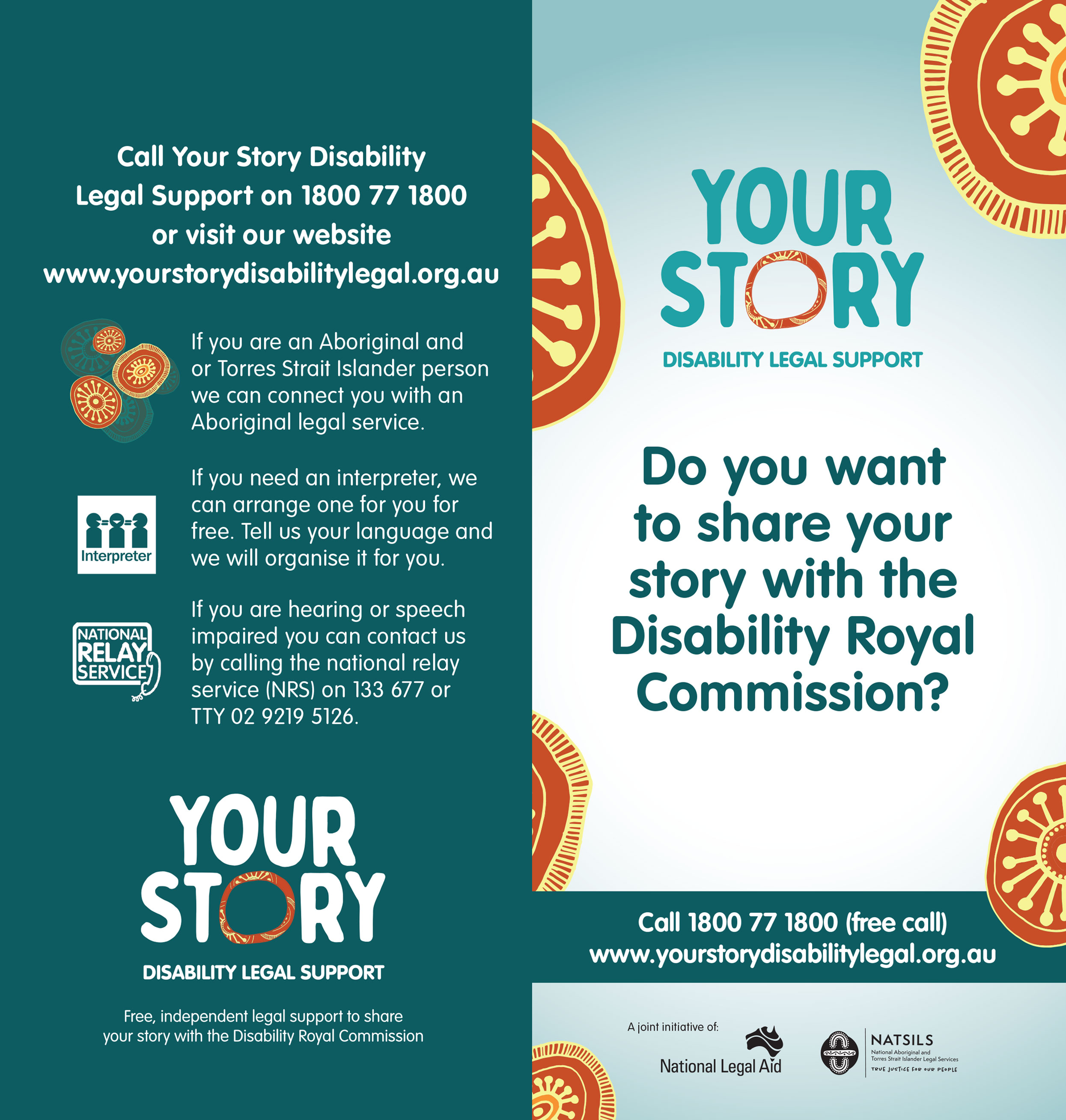 Do you want to share your story with the Disability Royal Commission? Brochure thumbnail