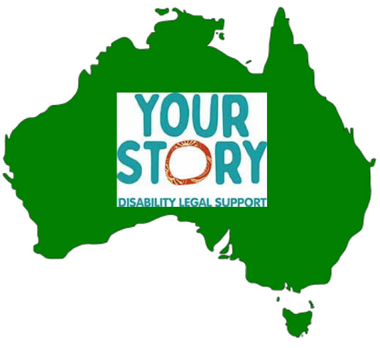 Your Story logo inside a green map of Australia