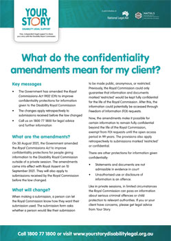 What do the confidentiality amendments mean for my client thumbnail