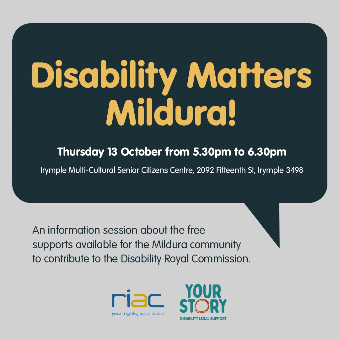 Disability Matters Mildura banner