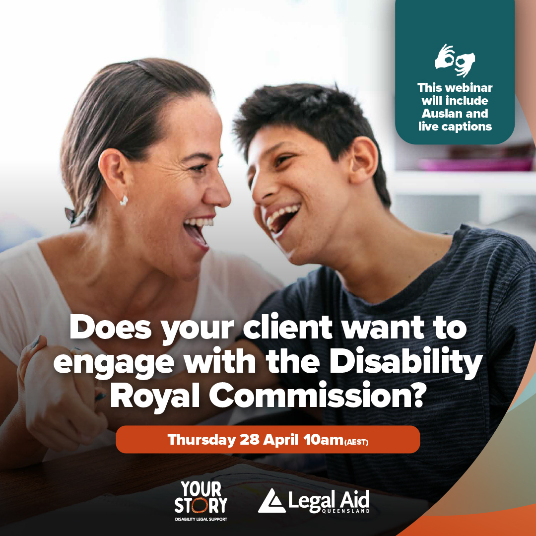 Legal Aid Webinar Engage with the Royal Commission Thumbnail