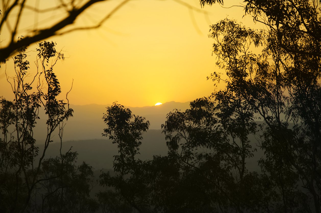 Generic Australian sunset over the bush