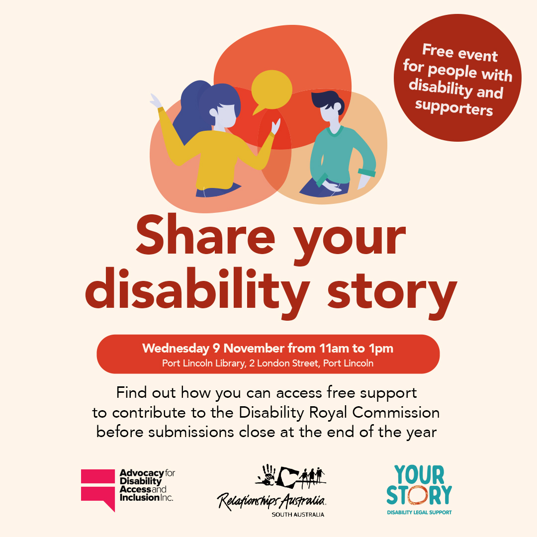 Share your disability story Port Lincoln Event thumbnail