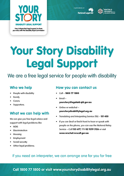 Your Story Disability Legal Support - We are a free legal service for people with disability thumbnail