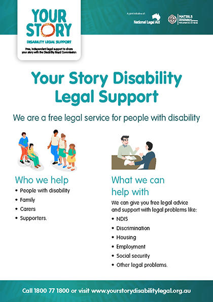 Your Story Disability Legal Support - We are a free legal service for people with disability Easy English thumbnail 