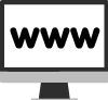 an illustration of a computer with the letters "WWW" on the screen