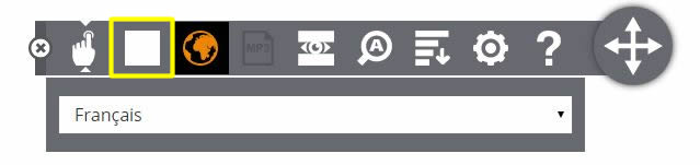 Figure 10: Using the stop button on the Browsealoud toolbar